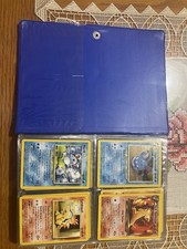 Pokémon TCG Binder Lot Neo Sets Marill Cyndaquil Pikachu Charmander Machop Cards