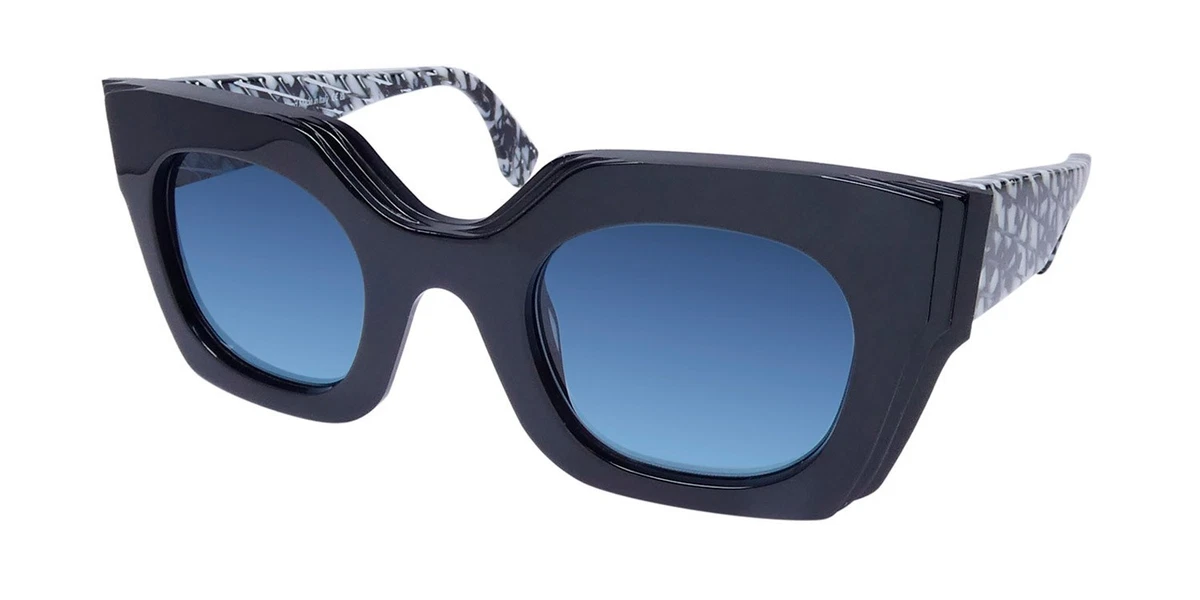 FACE A FACE Gioco 1 Col.0530 Havana BLUE CLEAR Sunglasses 55-18-144 Designer Sunglasses FACE A FACE for Women for sale | eBay main image 2