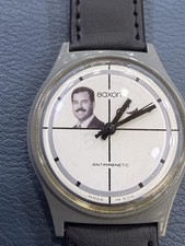 German Saxon President Saddam Hussein Iraq Photo Dial Watch Mint 34m Size R4