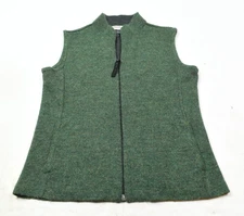 RedMaple Sportswear Alpaca Vest Womens Small Green Full-Zip Fleece Outdoors