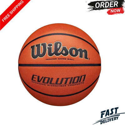 WILSON Evolution Game Basketball Official Size 7 (29.5'') Men's Indoor Free Ship