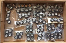 Lot of Model Car Parts Wheels and Tires 24 Packaged Sets