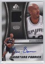 2009-10 SP Game Used Signature Fabrics Bruce Bowen #SF-BO Auto 0c3
