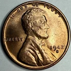 1942 S - Uncirculated Lincoln Wheat Cent - Exact Coin Imaged #LWC1475