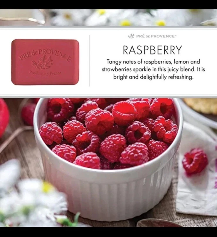 Pre de Provence Raspberry Shea Butter Enriched Soap SLIGHT DAMAGE 20pack 250g - Image 3 of 4