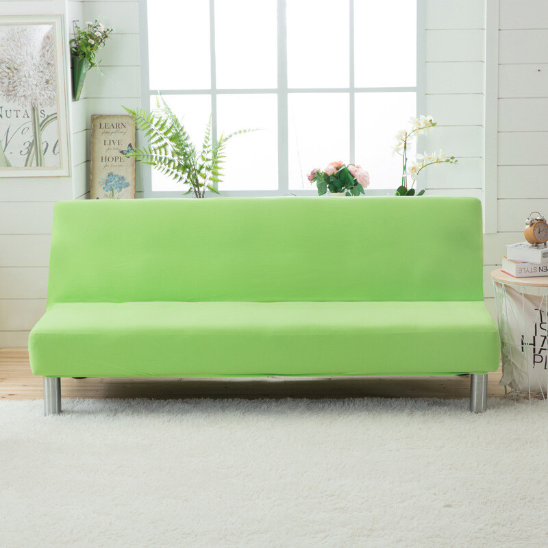 Printed Futon Cover Stretch Sofa Bed Cover Armless Couch Cover for