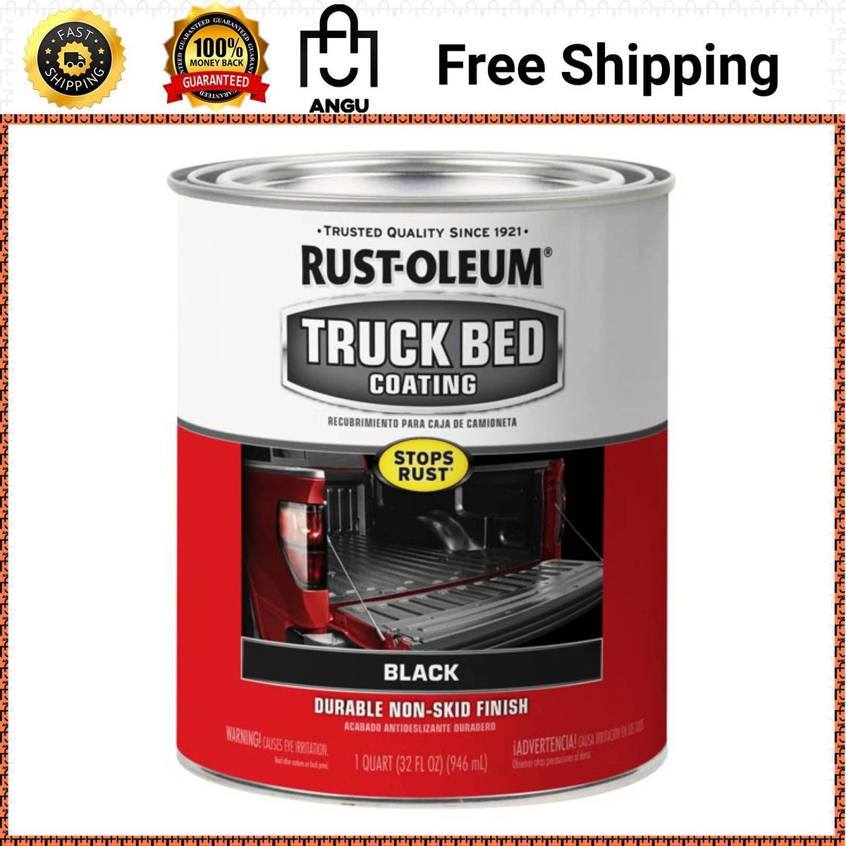 Rustoleum truck bed shop coating on wood