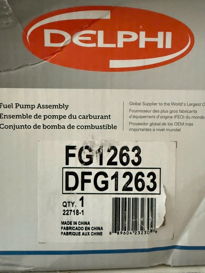 Conjunto de módulo de bomba de combustível Delphi FG1263 compatível com 07-11 Ford Ranger 4.0L-V6 - Imagem 2 de 2