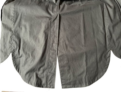 $620 Helmut Lang size S (Bust ~38") Women's Cotton Black Waxed Trench Coat NWT - Picture 13 of 16