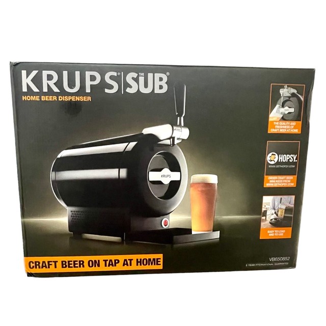 Krups The Sub Draft Beer Keg Dispenser Tap Machine Vb650852 BRAND