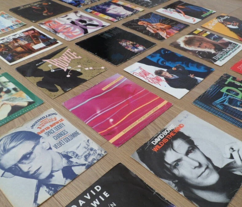 DAVID BOWIE 7" SINGLES Original Vinyl Records 45rpm Chart Hits Ziggy Stardust - Image 3 of 4