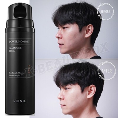 SCINIC Power Homme All In One Fluid 150ml Moisturizing Multi Fluid For Men NEW