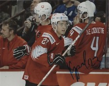 Switzerland Philipp Kurashev Signed Autographed 8x10 NHL Photo COA #6