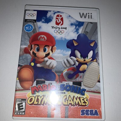 Mario & Sonic at the Olympic Games (Nintendo Wii, 2007) Complete with Manual