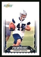 Anthony Fasano 2006 Score #383 FOOTBALL Card
