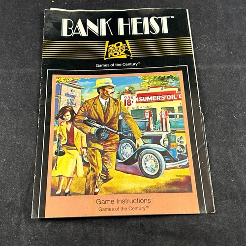 1983 BANK HEIST 20TH CENTURY FOX ATARI 2600 VCS VIDEO GAME CARTRIDGE W/ MANUAL - Picture 7 of 8