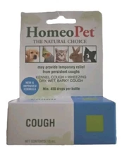 Cough Relief 15 ml By HomeoPet Solution, Persistent Cough Relief For Dogs & Cats