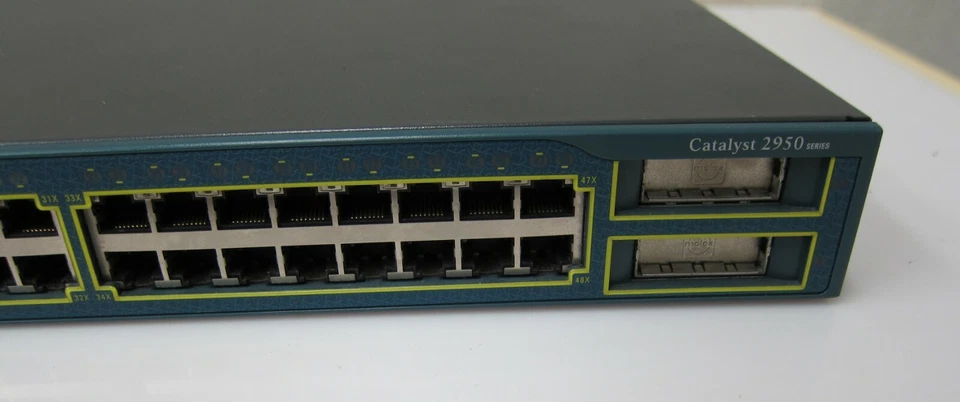 Cisco Catalyst 2950G 48 Port  Switch with 2 GBIC Slot Model: WS-C2950G-48-EI - Image 3 of 4
