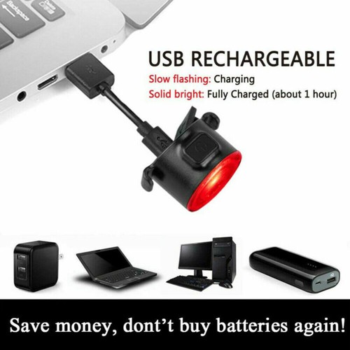 USB Rechargeable 12 LED Bicycle Headlight Bike Front Rear Light Cycling Lamp Set - Picture 7 of 16