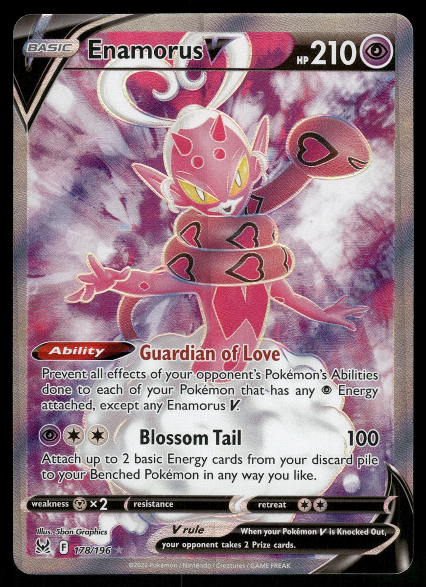 Enamorus V (Full Art) NM 178/196 SWSH11: Lost Origin Pokemon Card