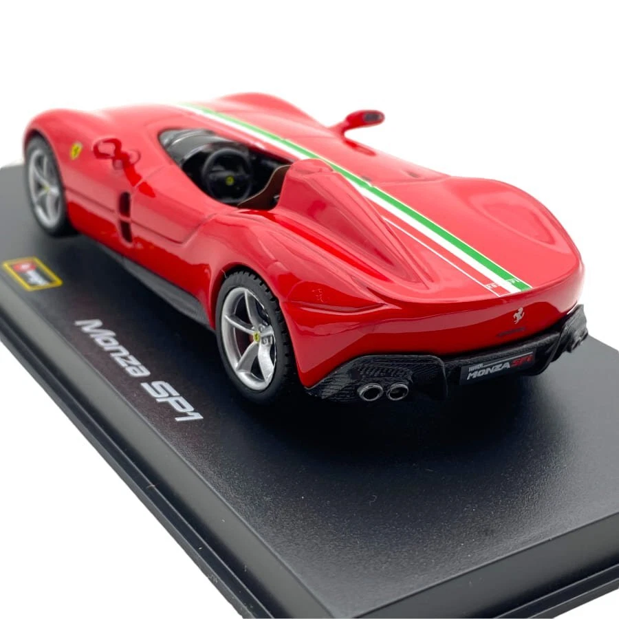 Modellino Auto Bburago Signature 1/43 Ferrari Monza Sp1 Convertible Red/White - Immagine 3 di 4