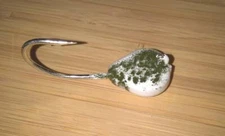 10 TOG BLACKFISH JIGS WHITE LEGGER 5/0 2X STRONG MUSTAD HOOK Tautog Jig Heads 