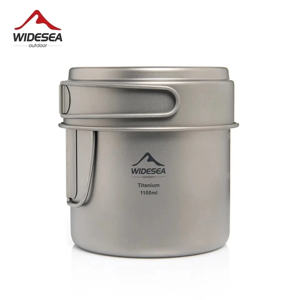 Widesea Titanium Double Pot Cook Set Dutch Oven - 400ml Pan & 1200ml Pot
