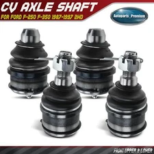 4x Front Lower & Upper Suspension Ball Joint for Ford F-250 F-350 F-250 HD RWD