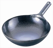 Yamada Kogyo place iron repousse wok one-handed ATY9242 42cm from Japan