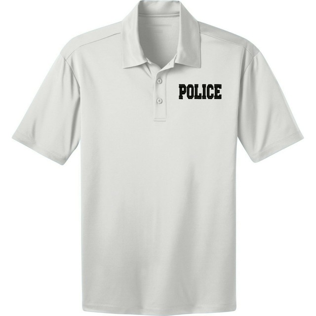 White Dri FIT Polo shirt POLICE Embroidered / Add name available eBay