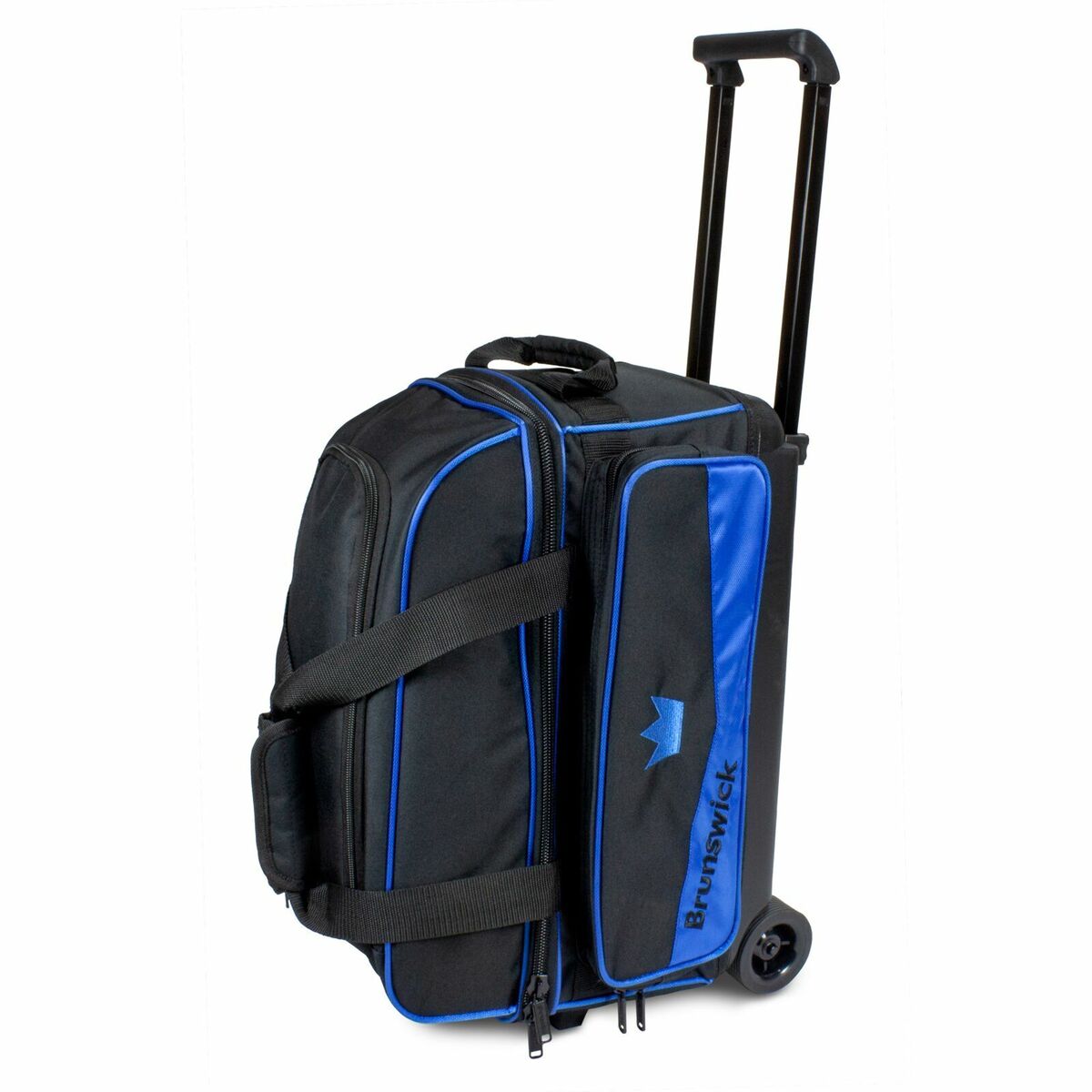 Brunswick ZONE Bowling Bag ボーリングバッグ Brunswick Zone Black/Blue 2 Ball Roller Bowling Bag | eBay