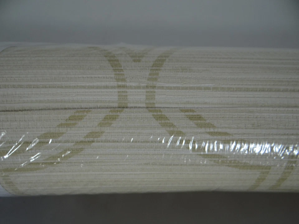 Wallquest RC10205 Grasscloth Look Ogee Textured Wallpaper 2 Rolls Vinyl - Image 2 of 4