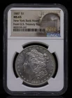 1887 Morgan Dollar New York Bank Hoard NGC MS65