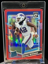2023 Donruss Optic Dorian Williams Red Prizm Rated Rookie /99 Buffalo Bills￼￼