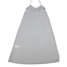 FORTE FORTE Dress Womens Size 0 Beige Sheer Mesh Slip Midi Made In Italy