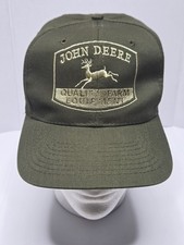 John Deere Quality Farm Equipment Snapback Truckers Hat Green