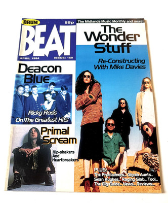 Brum Beat magazine No 159 April 1994 Deacon Blue The Wonder Stuff Primal Scream