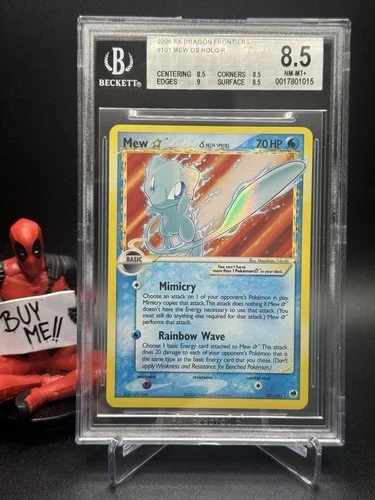 BGS 8.5 Mew 101/101 Gold Star Holo Rare 2006 EX Dragon Frontiers Delta Species