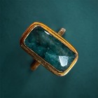 Natural Emerald By Ottoman Hands Cocktail Ring 21k Gold Plate Over Brass — photo 3