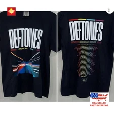 New Apparel Deftones 2025 Tour Merch North American Dates T Shirt Fan Redesign