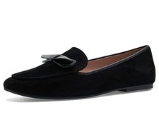 Cole Haan Women's Payson Soft Construction Bow Loafer, Black Suede/Black