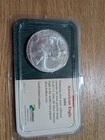 2002 p  American Silver Eagle Proof 1oz .999 Fine Original Capsule Box COA