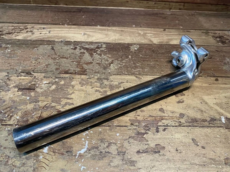 Tija de sillín CAMPAGNOLO RECORD TITANIUM diámetro 1,07 pulgadas 9,84 pulgadas piezas de ciclismo Foto 3 de 4