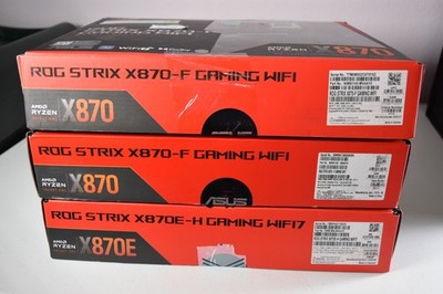 Lot of 3 ASUS ROG STRIX X870E-H / X870-F Gaming WiFi 7 Motherboards   AS IS