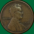 1917-S Lincoln Wheat Cent Extremely Fine XF Coin #41017