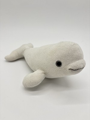 Aurora White Beluga Whale Plush 10  Stuffed Animal Destination Nation