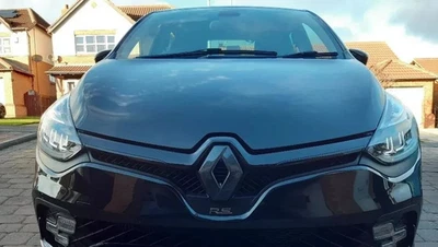 Clio 4 Logo Abdeckungen Carbonfaser Optik ABS Für Auto Mit Rückfahrkamera - Bild 1 von 4