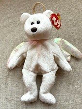 Ty Beanie Babies 'Halo' The Bear - with errors, collectible