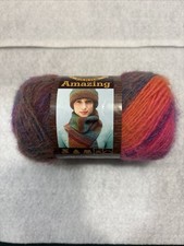 Lion Brand Amazing yarn (1) skein-Mauna Loa #212  LOT# 2204 53% wool 47% Acrylic