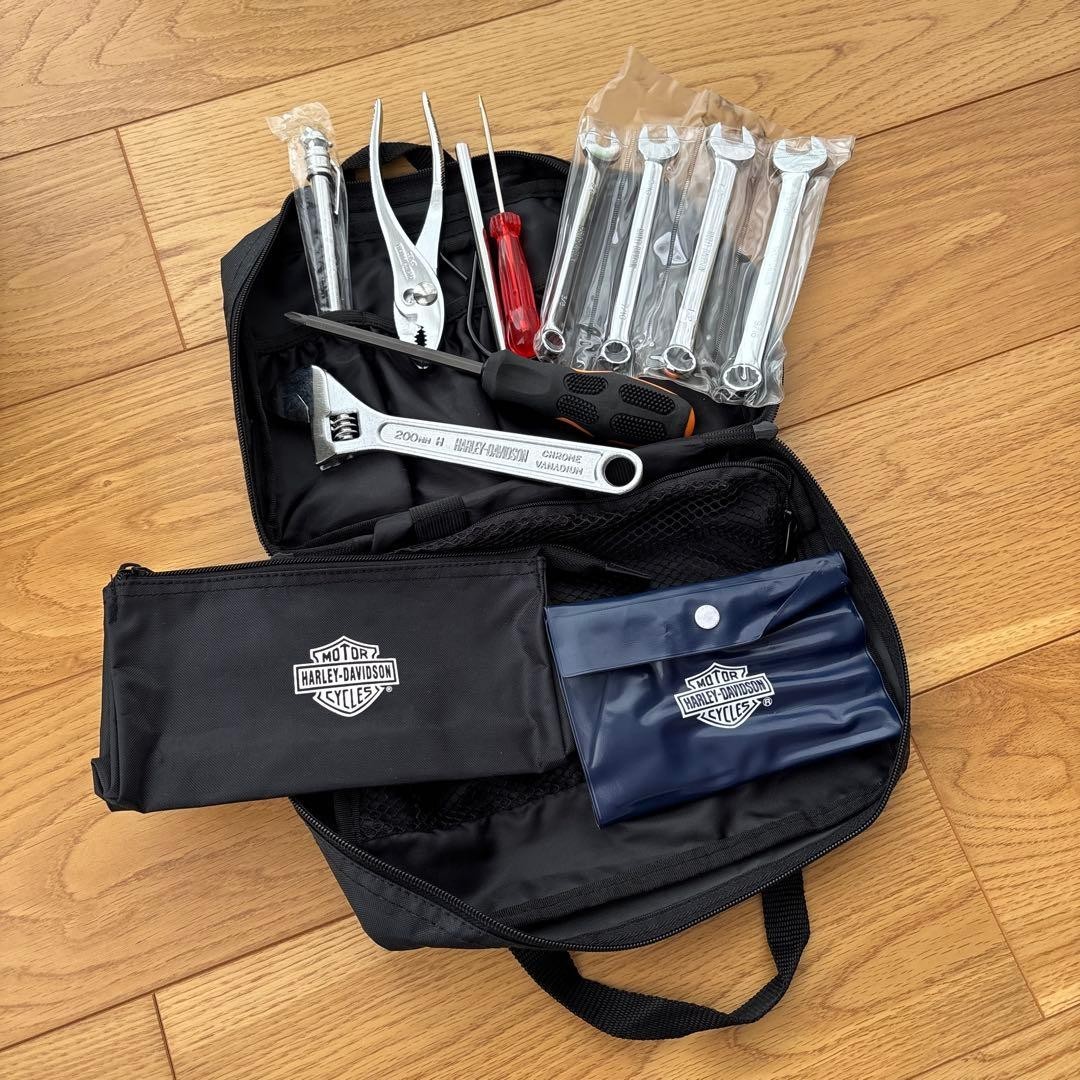 Harley Davidson Portable Tool Kit Set w/case Bag Pouch SAE